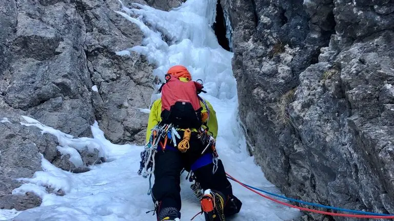 Activité encadrée cascade de glace