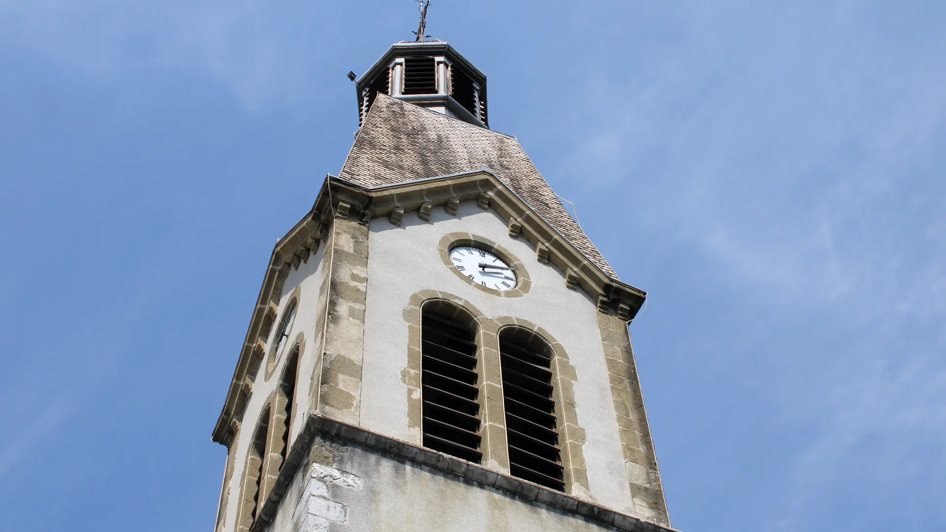 Clocher de l'église de Manigod