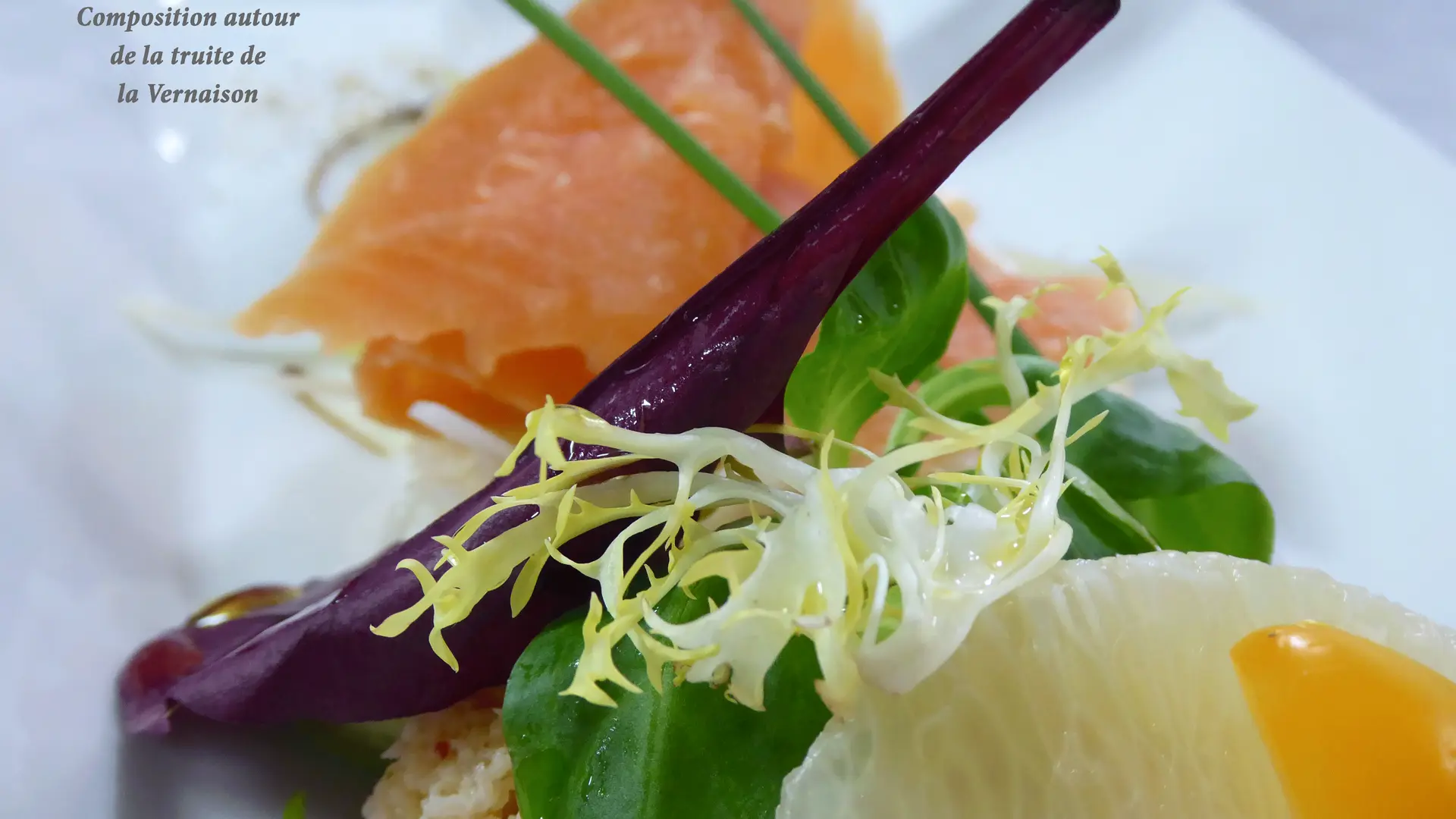 Plat autour de la truite de la Vernaison