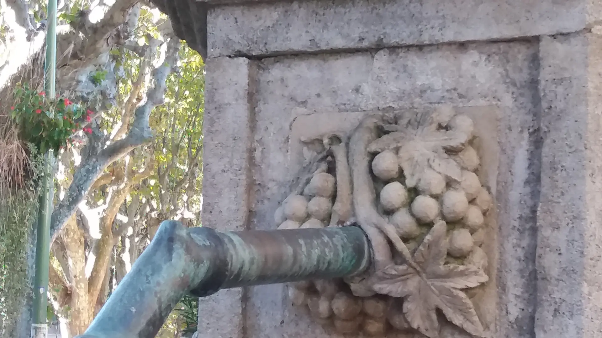 Détail de la fontaine