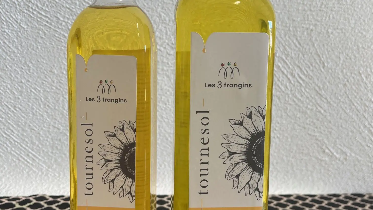 Bouteilles huile de tournesol