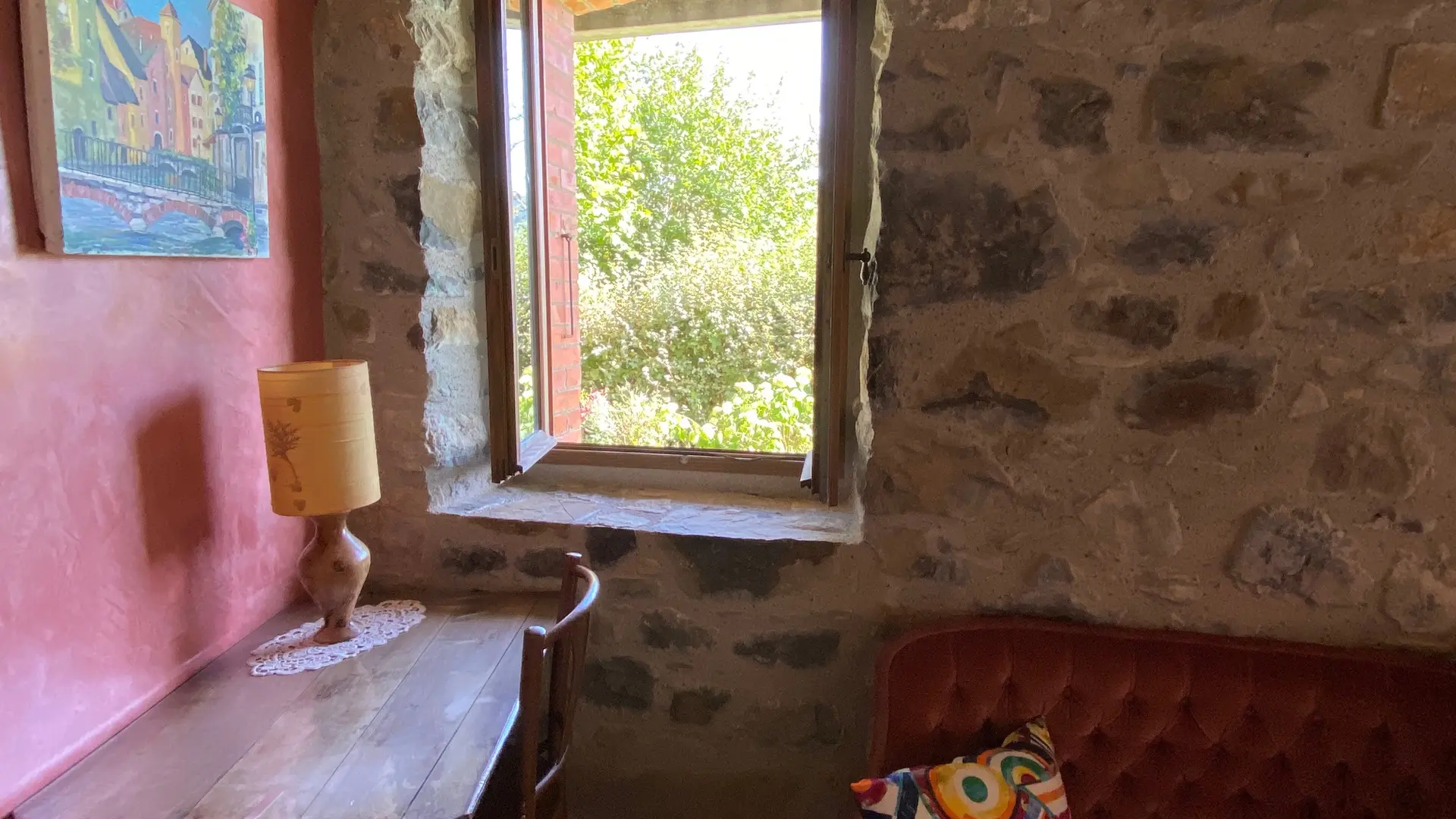 chambre Les Arces vue jardin