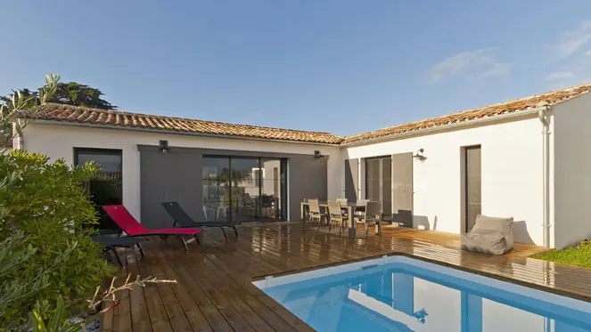 terrace with swimming pool
