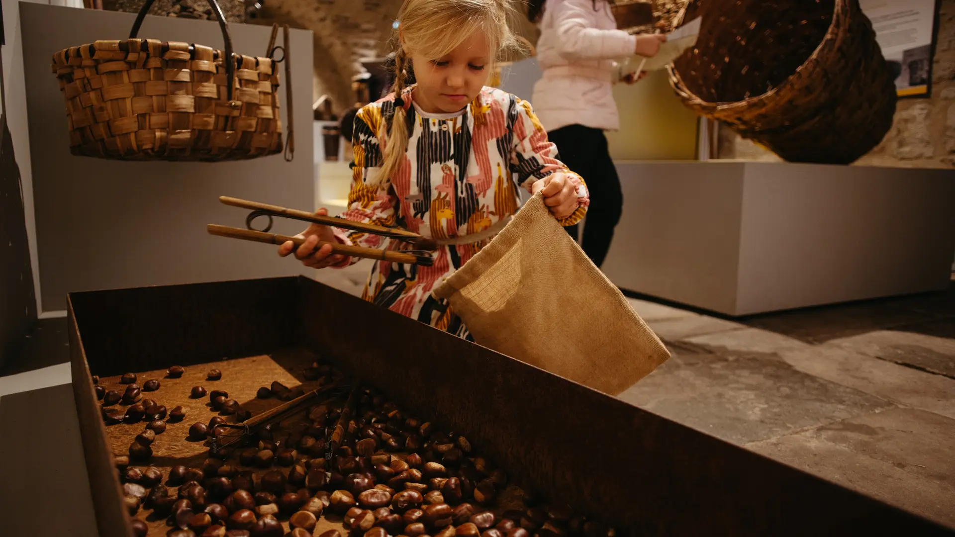 Jeu du ramassage de châtaignes