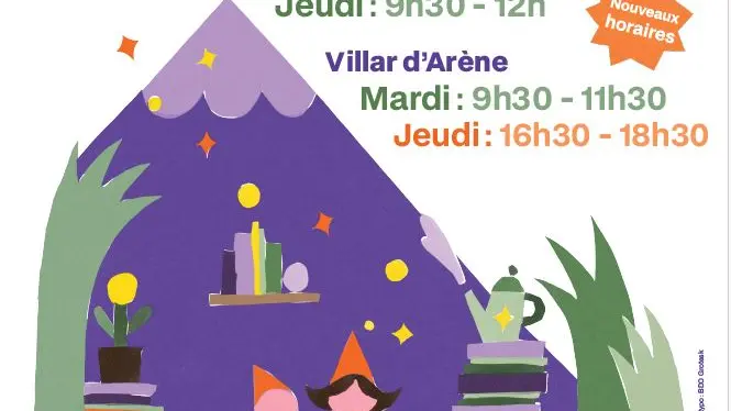 visuel bibliothèque pays de la Meije