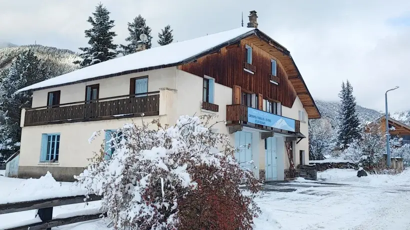 The chalet in winter