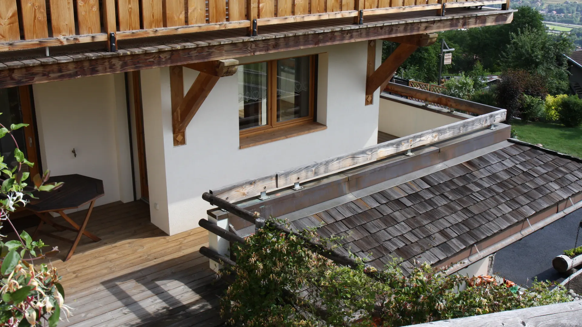 La loggia et la balcon