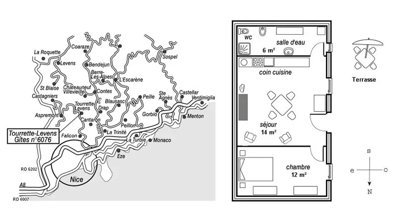 Gîte Le Jardin des Cinq Sens-Le plan-Tourrette-Levens-Gîtes de France des Alpes-Maritimes