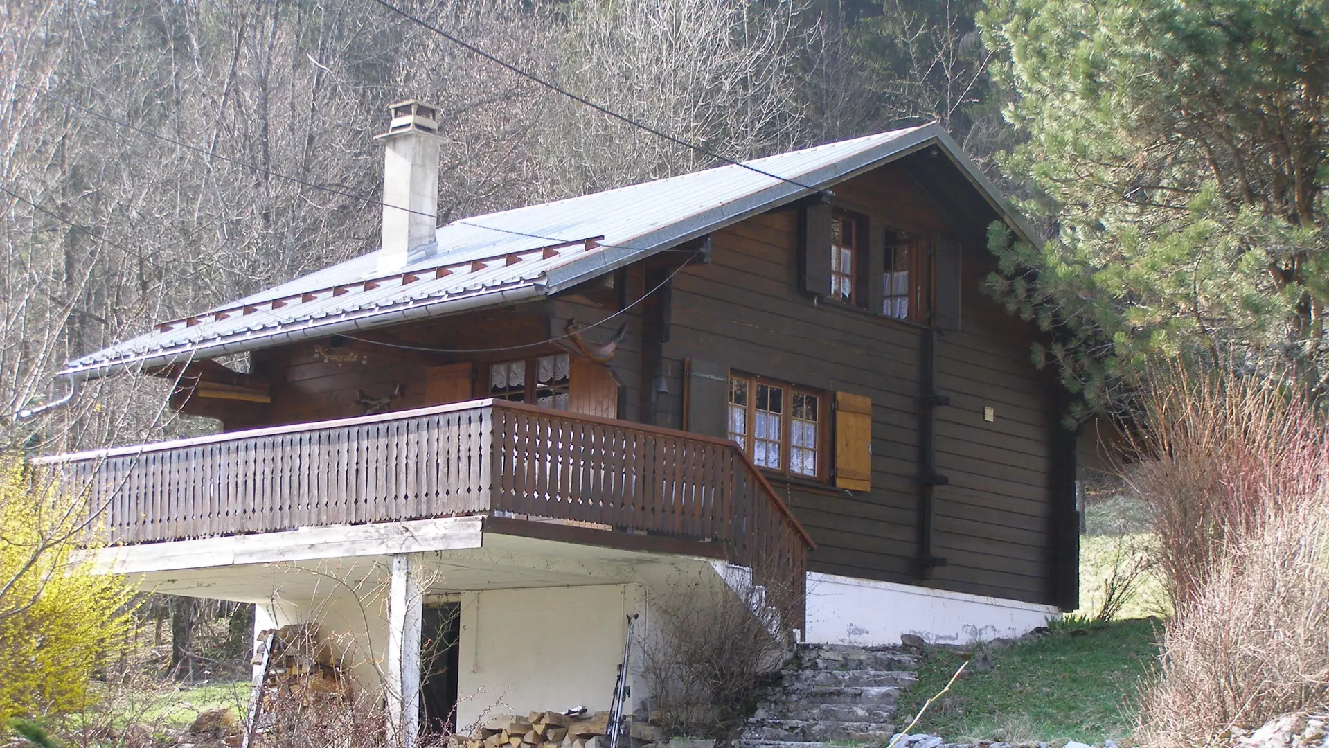 Chalet vu de l'extérieur