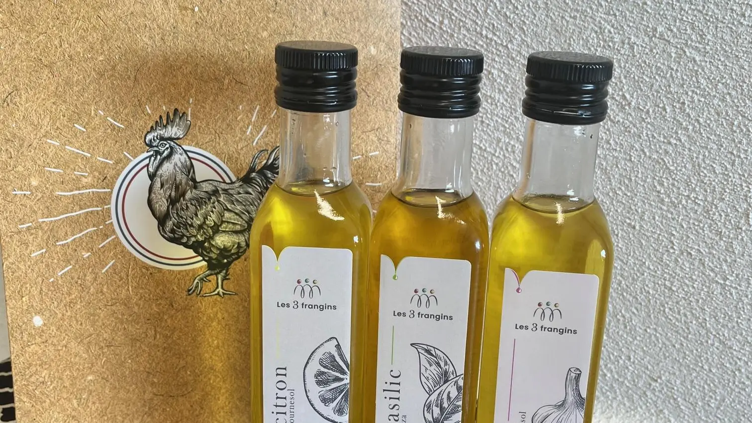 Bouteilles huile parfumée