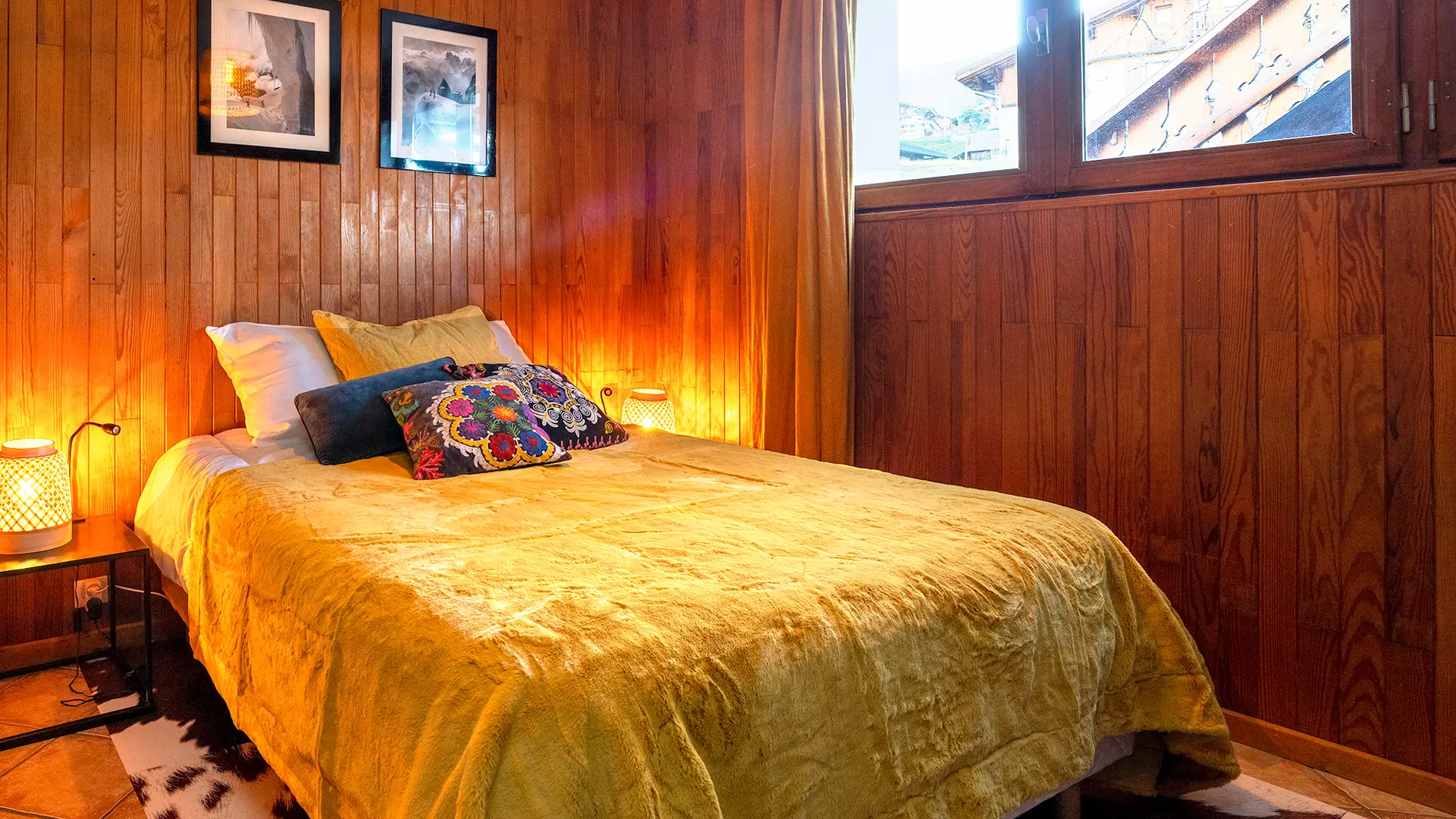 Chambre qui donne côté pistes