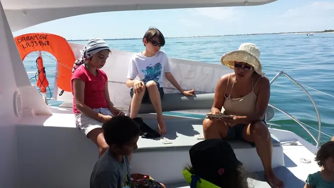 Family outing at sea aboard the Dream' On