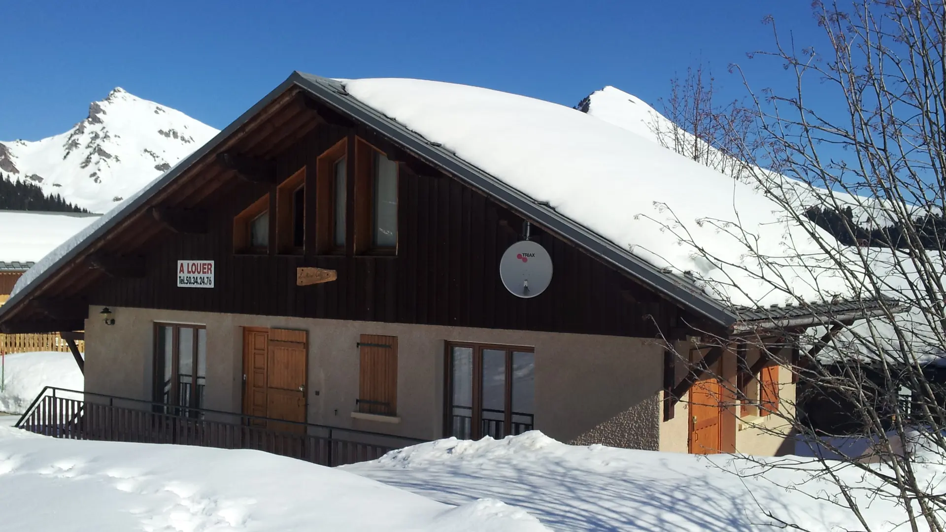 Chalet en hiver