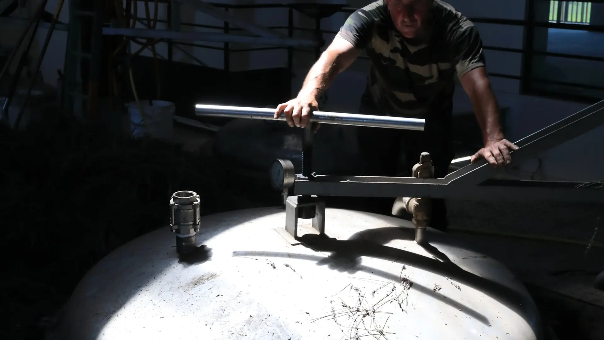 Distillation en cours de Lavande