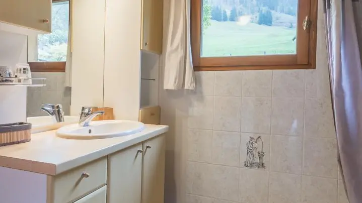 salle de bain avec baignoire