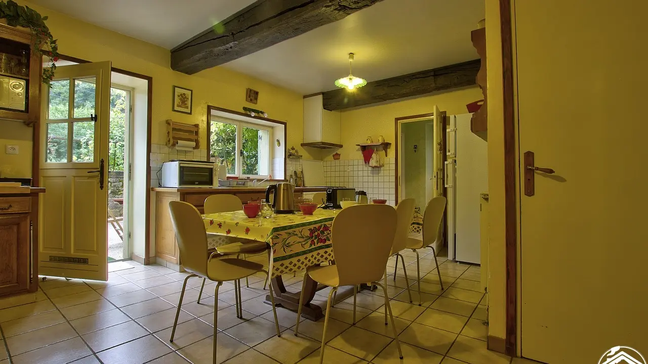La cuisine ouverte sur la terrasse