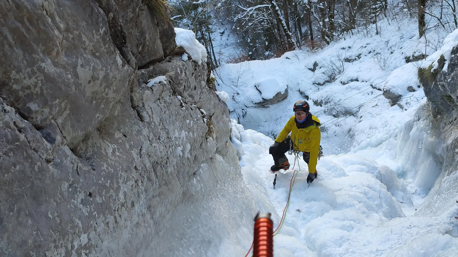 Activité encadrée cascade de glace