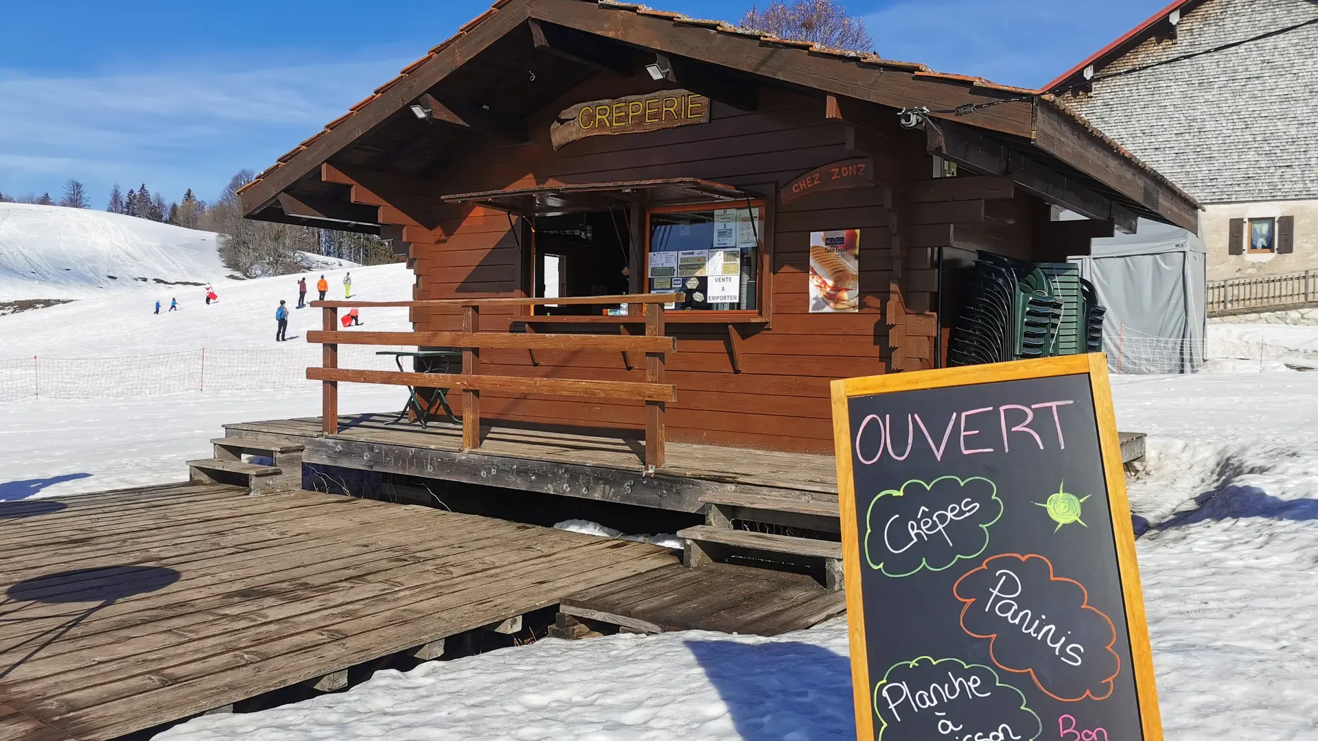 Photo du chalet de la crêperie