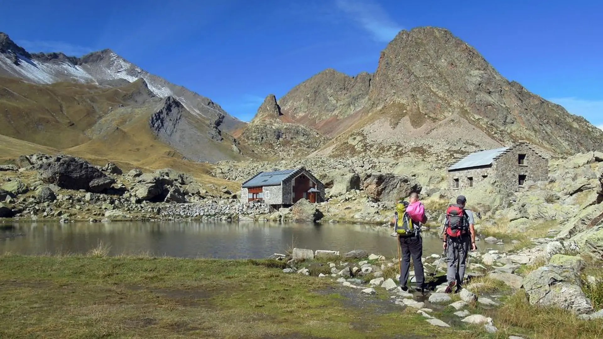 Randonneur au refuge de Vallonpierre