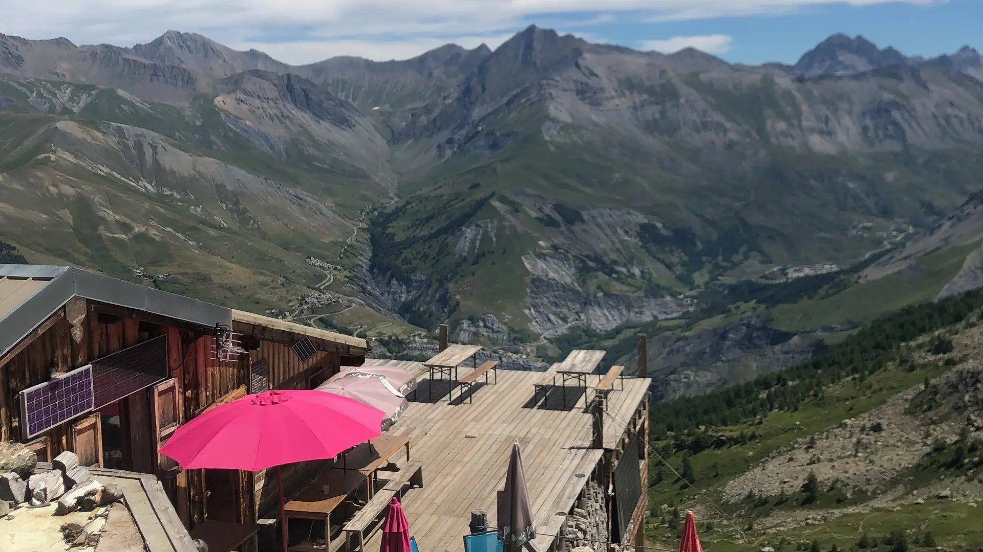 La terrasse du refuge