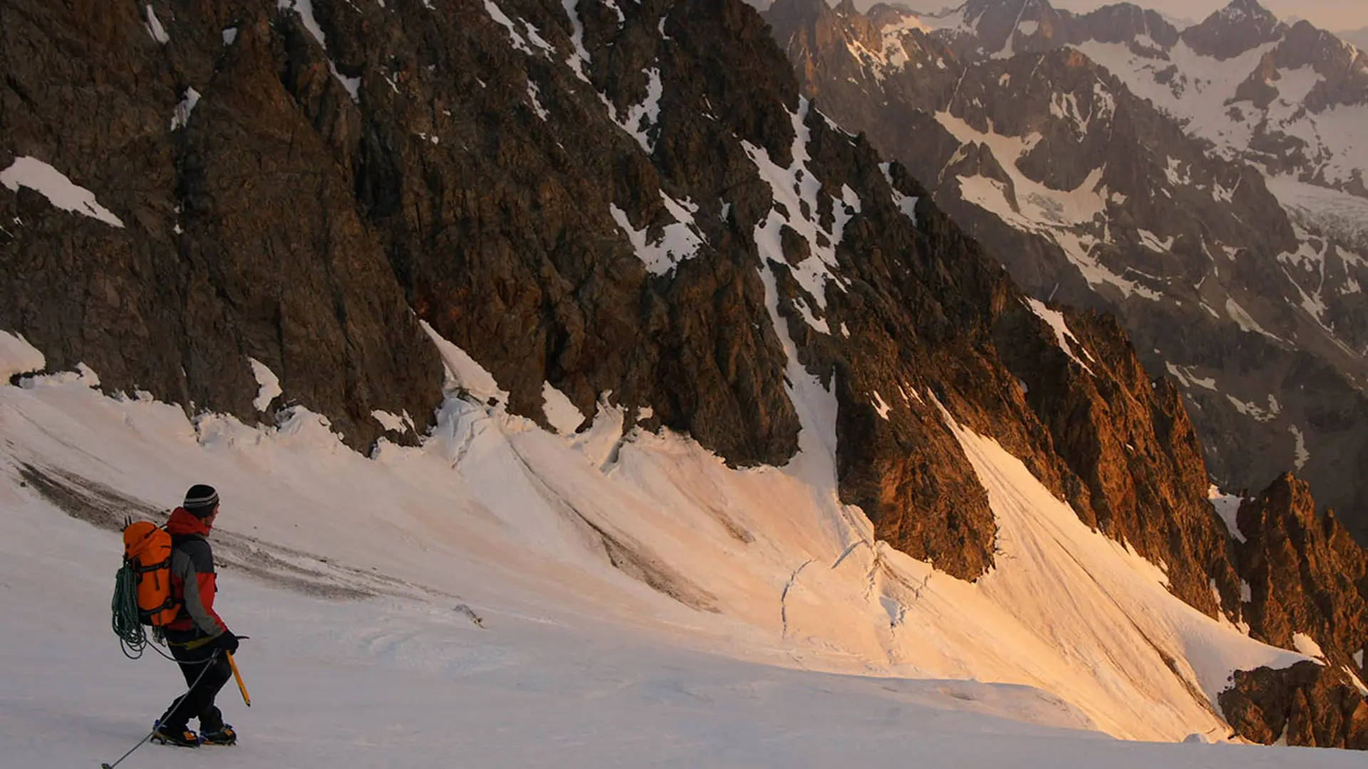 Mont-Pelvoux - Descente du glacier des Violettes