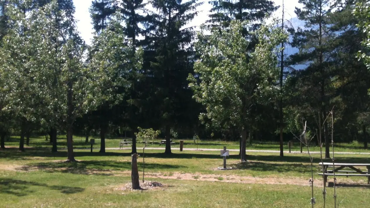 Intérieur camping en été