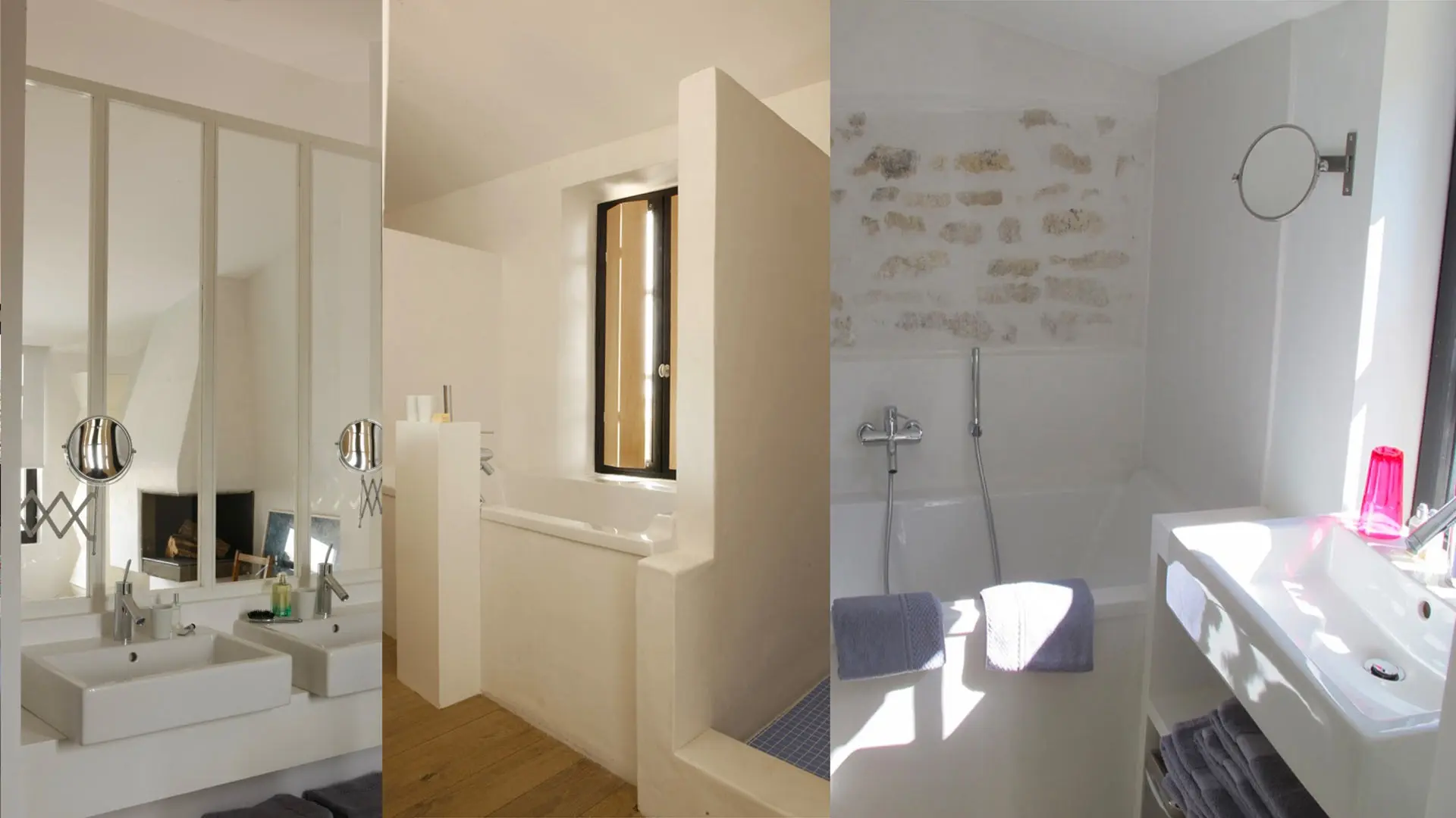 Drei Badezimmer/Duschräume