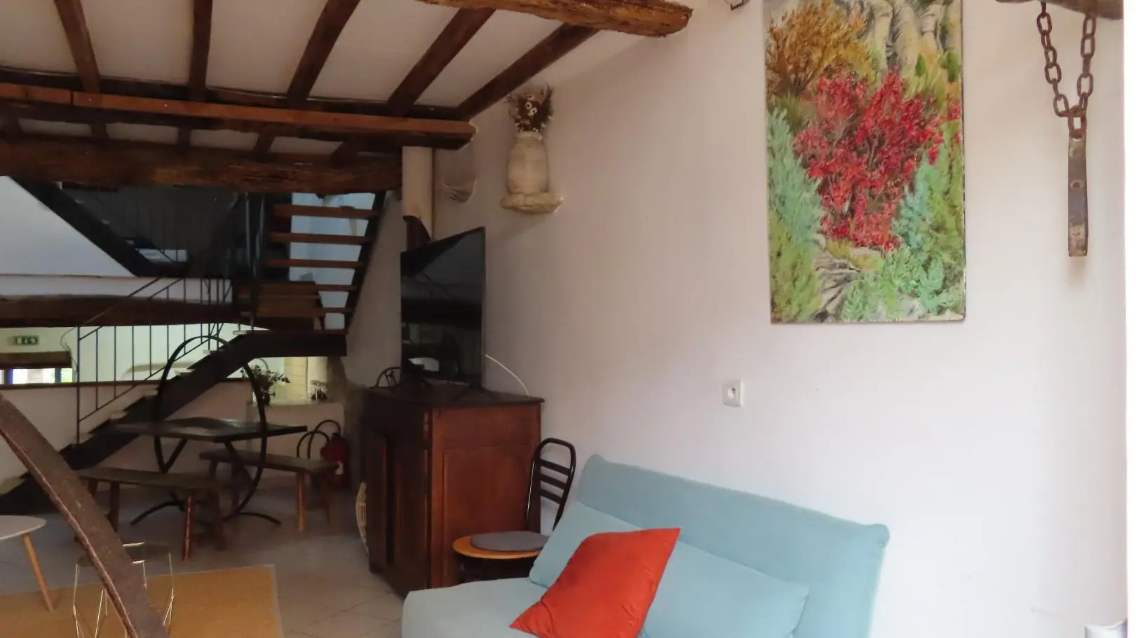 Espace salon - La Ferrage - Gîte de Groupe St Jeannet - Gîtes de France Alpes-Maritimes