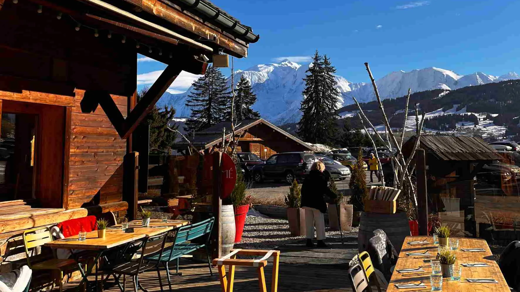 Terrasse vue Mont-Blanc