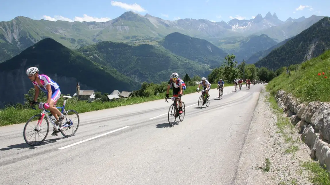 Montée de La Toussuire lors de l'étape du Tour en 2012
