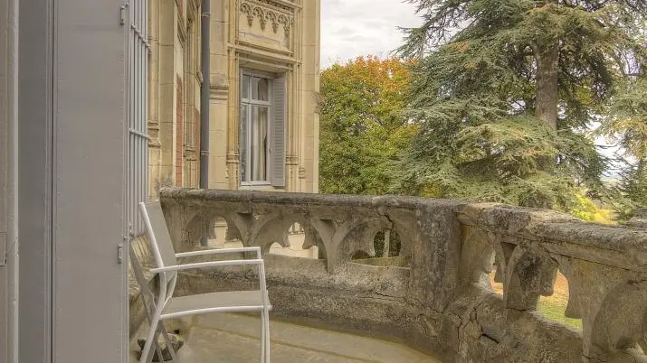 Balcon privatif à la chambre 