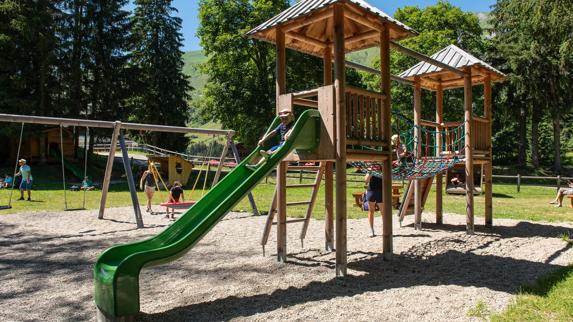 Jeux de l'étape aux Contamines Montjoie