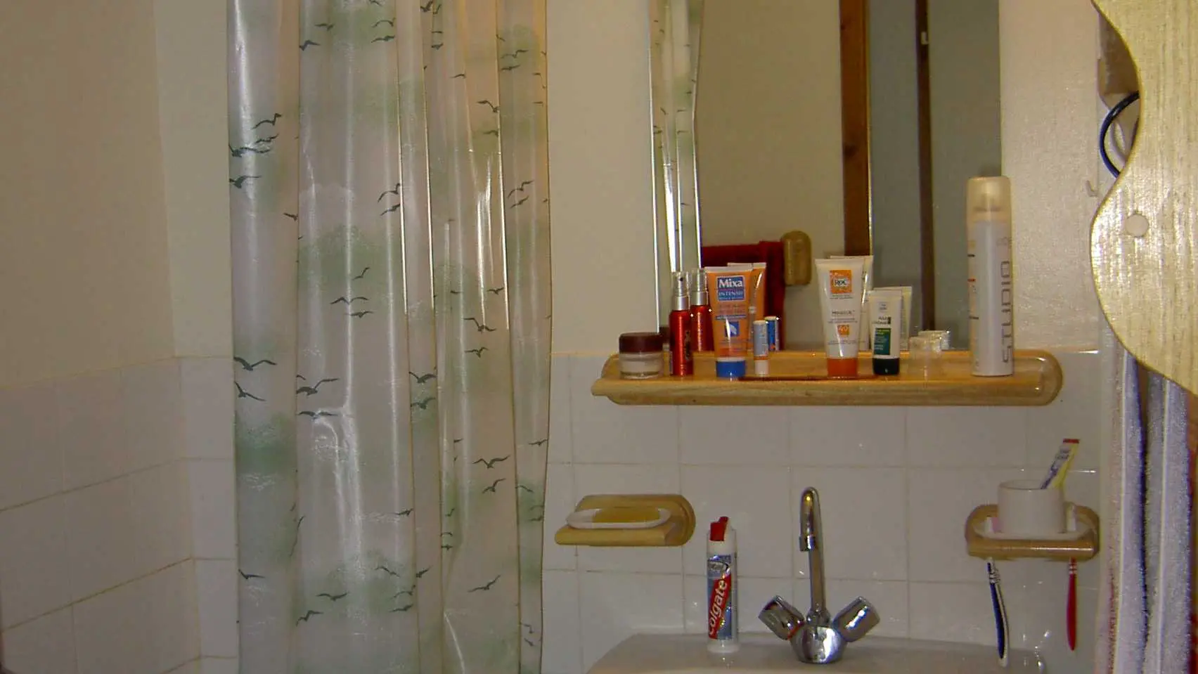 Salle de bains avec baignoire