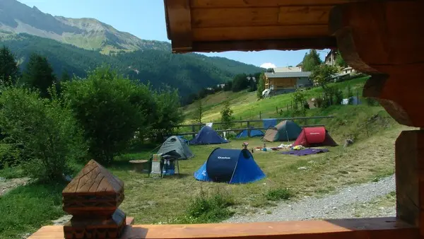 Intérieur du Camping en été