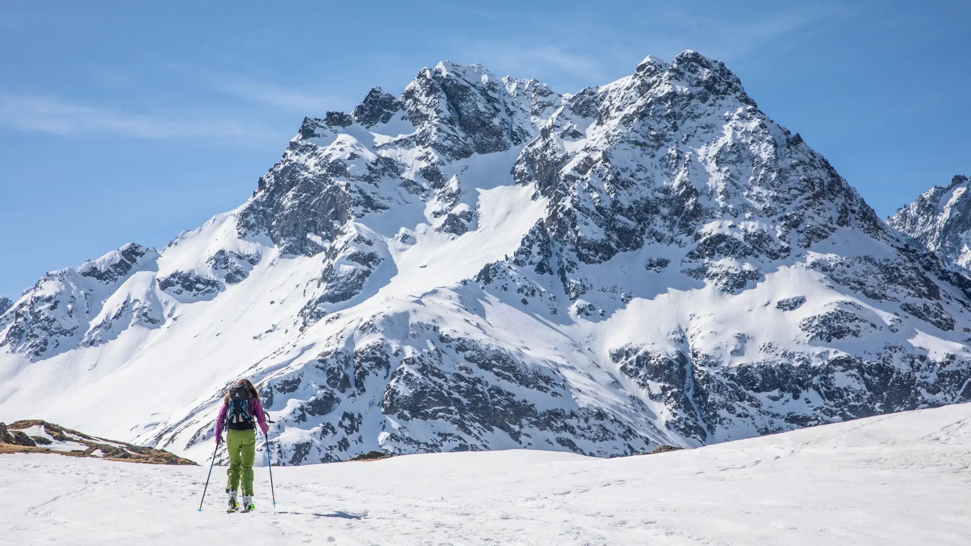 Ski de randonnée direction refuges de l'Alpe et Chamoissière