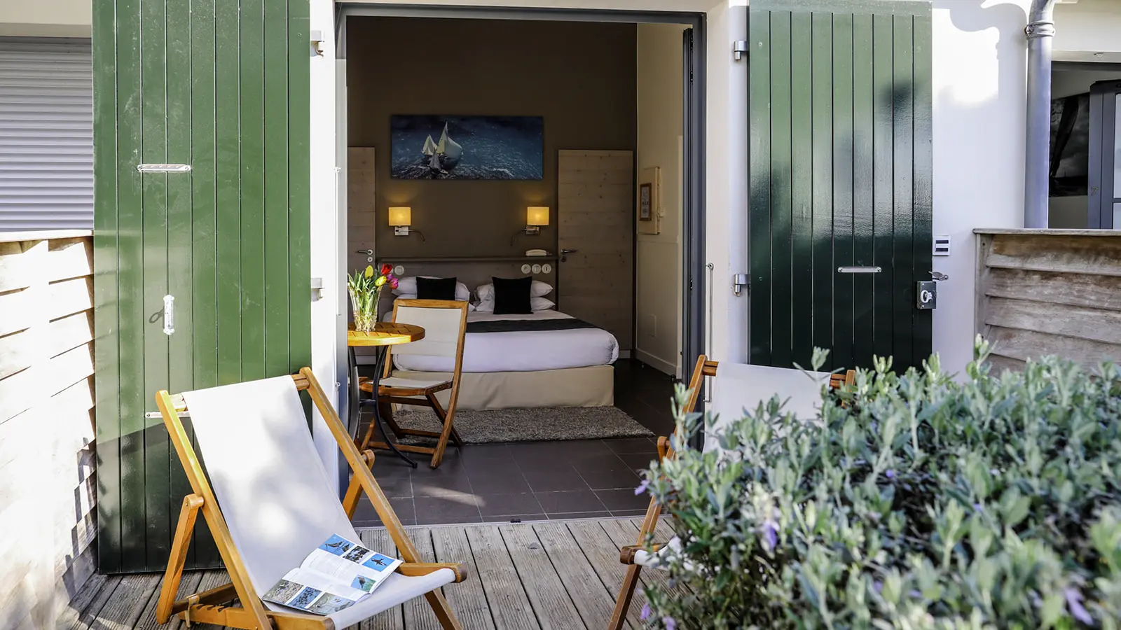 Terrasse de la chambre cosy