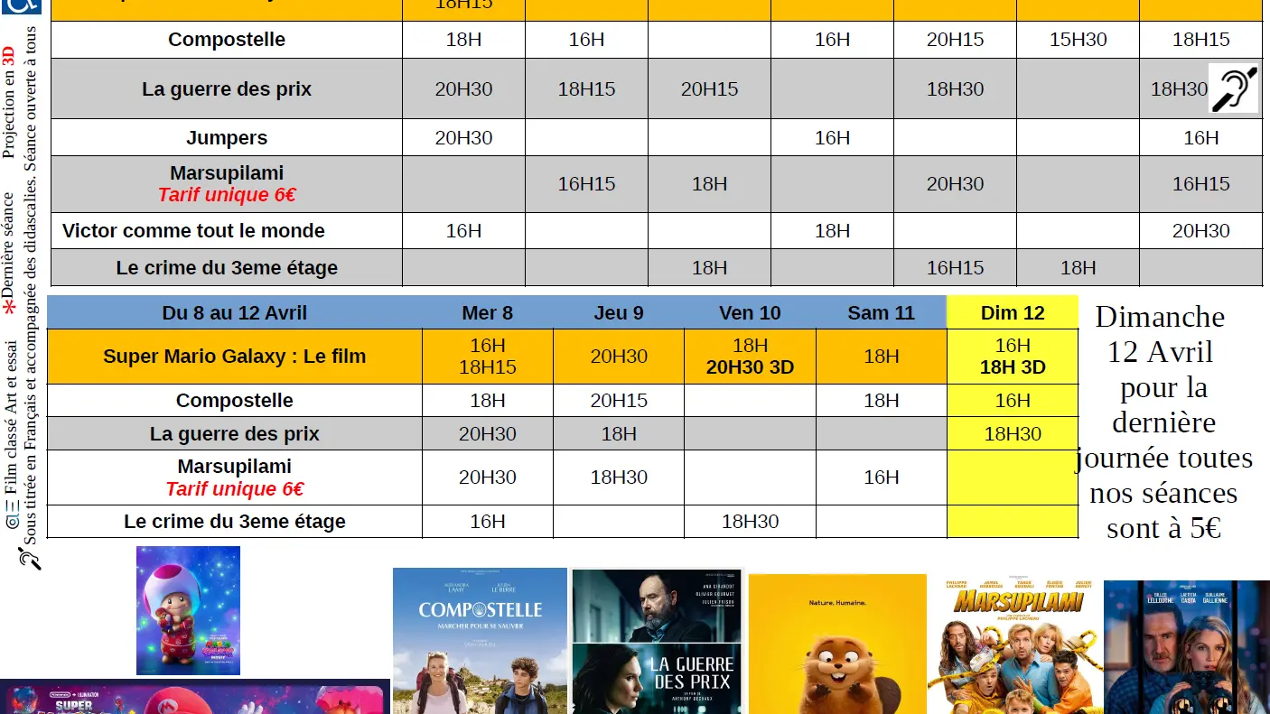 Programme Cinéma Le Poom_Orcières