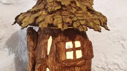 Veilleuse féérique du Mercantour Arbre ocre jaune