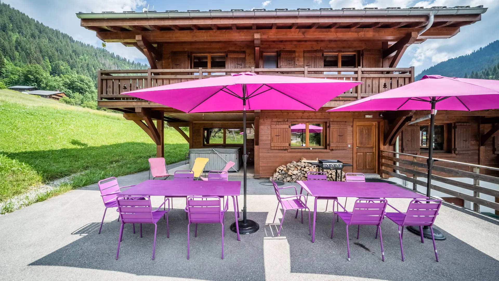 Terrasse en été