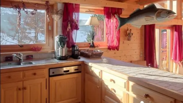 Location d'un chalet à Praz sur Arly - cuisine