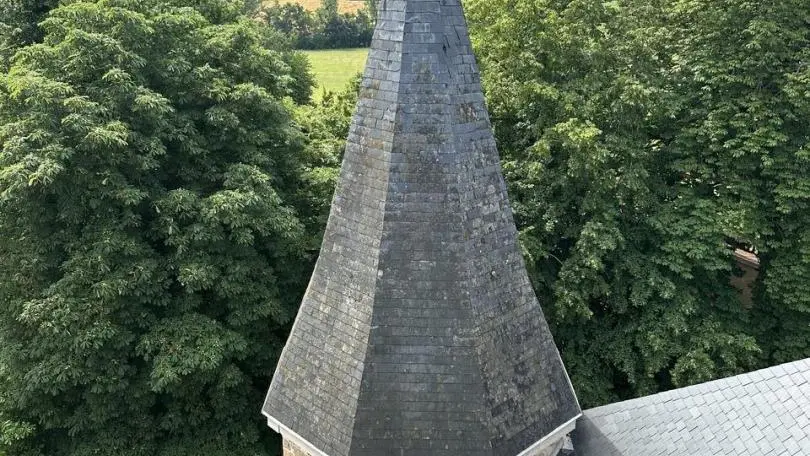 Vue des alentours du gîte depuis la tour privée des propriétaires