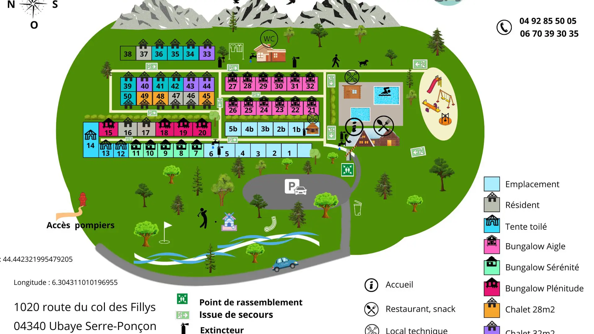 Village de chalets et camping La Pierre de l'Aigle