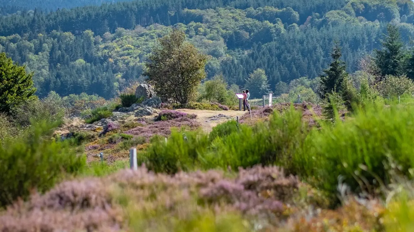 La table d'orientation au Plateau de la Verrerie