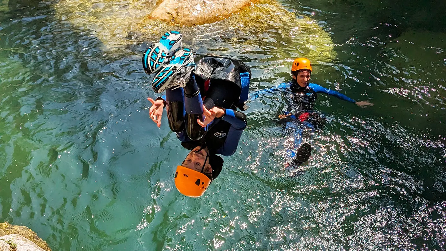 Canyoning en famille
