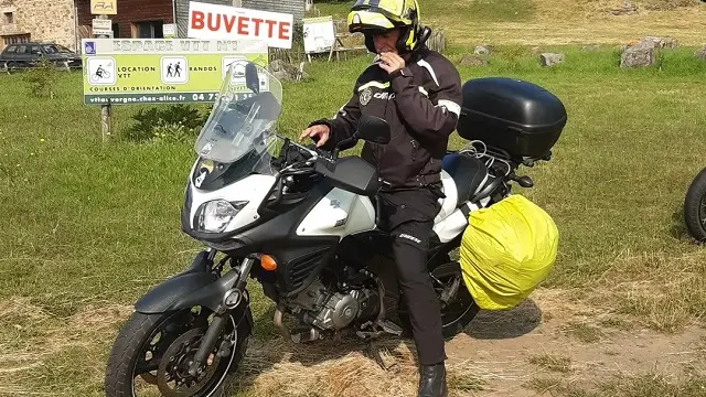 motard en vadrouille