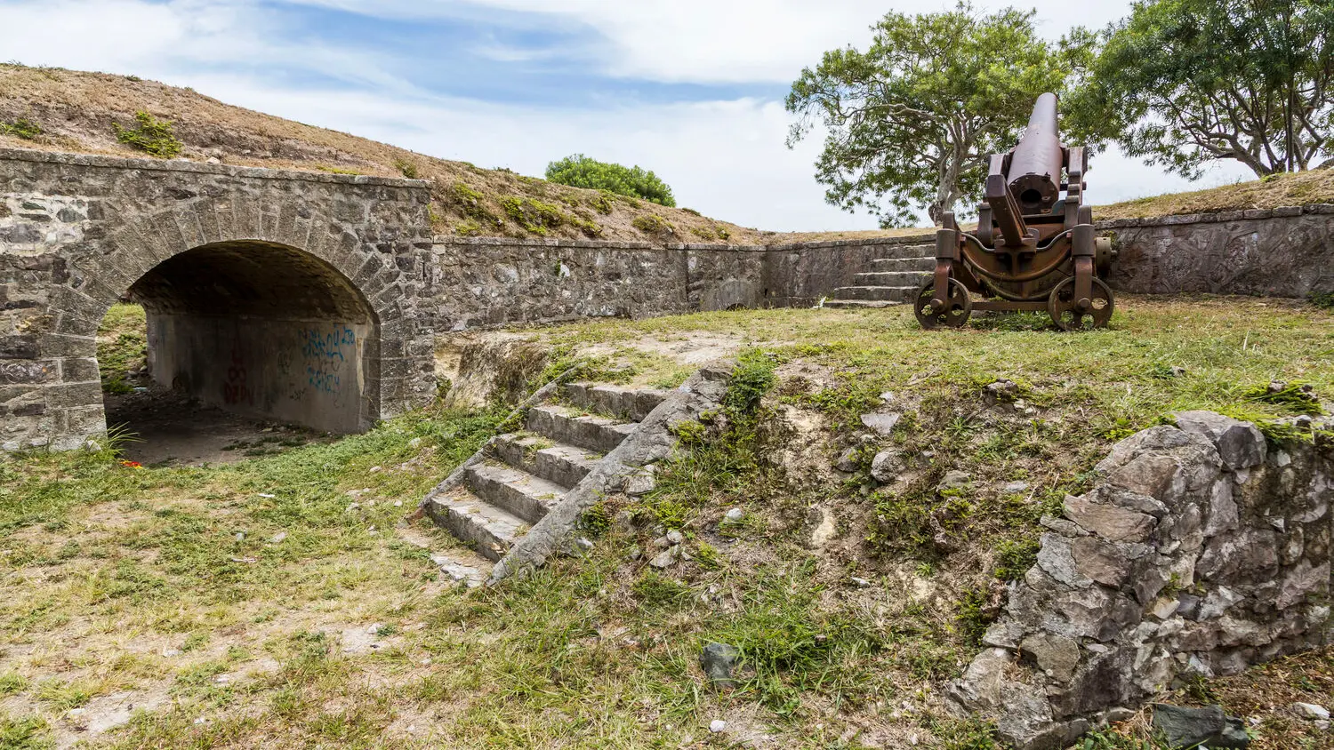 Remains of Fort Tereka in Noumea