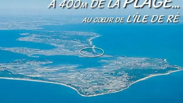 Vue du ciel - Camping au coeur de l'île de Ré