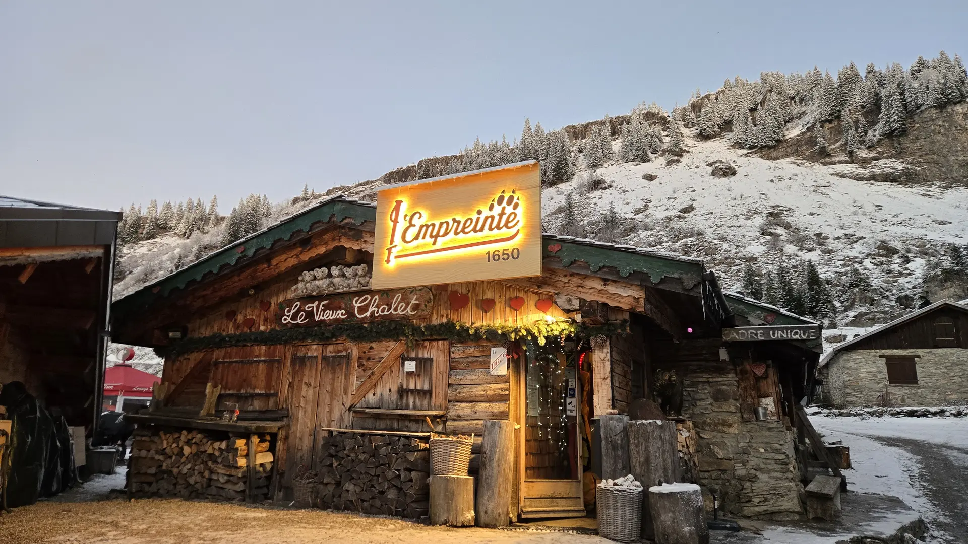 Extérieur hiver terrasse