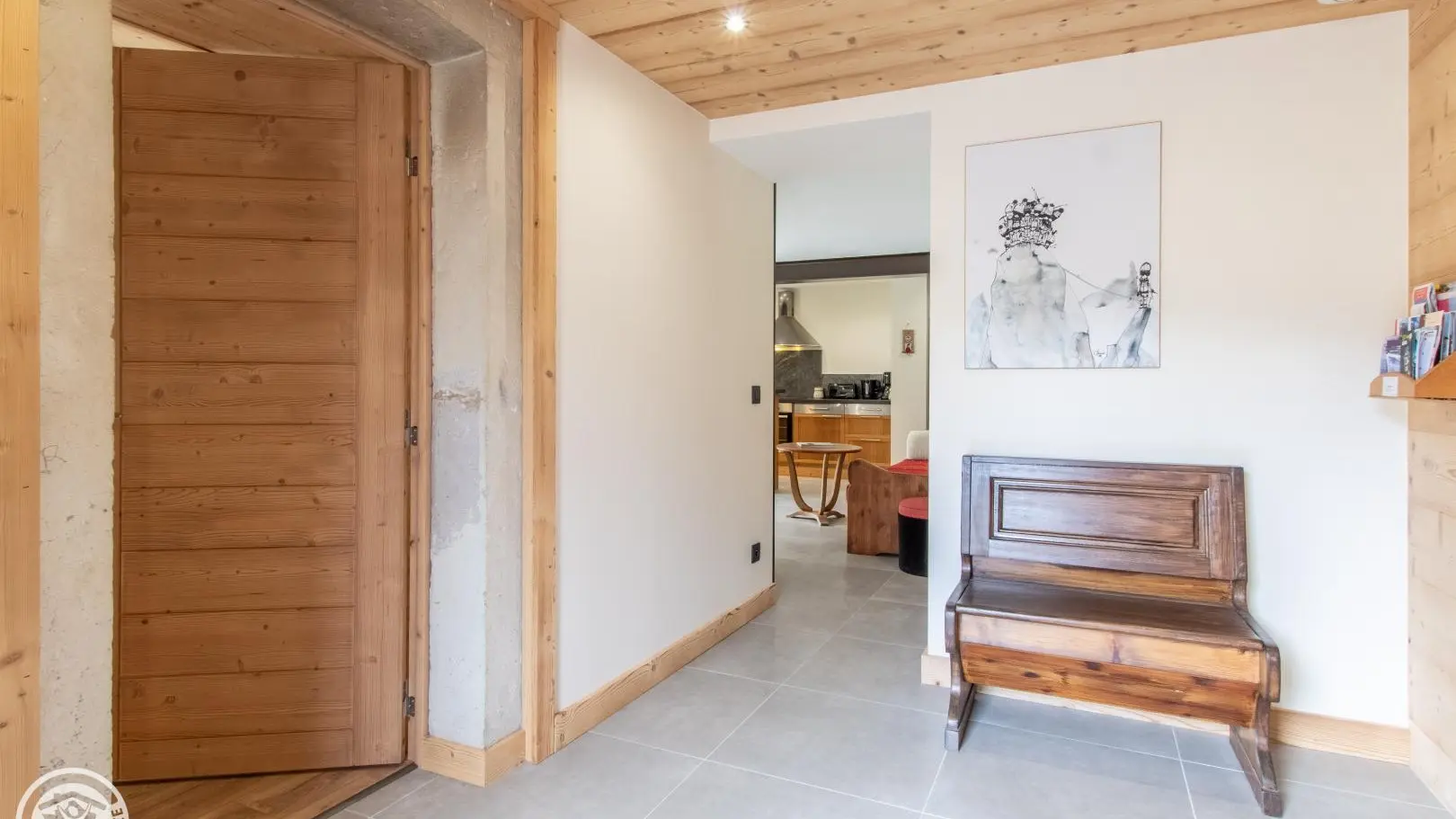 Entrée du gîte avec accès chambre 1