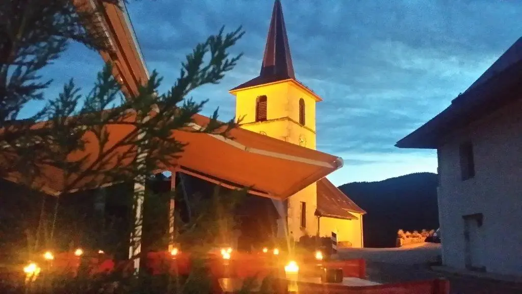 L'église illuminée